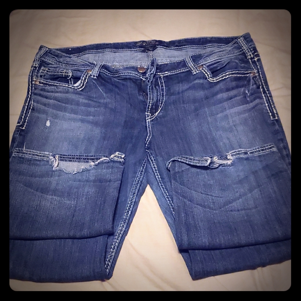 Silver Aiko bootcut jeans